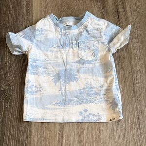 GAP Light Blue and White Kids Tee